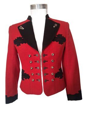 Vintage Bekla Austria Wool Cropped Tyrolean Trachten Jacket UE36 - Small